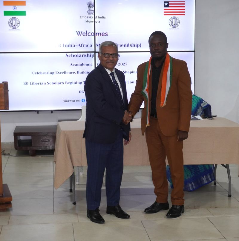 Honouring of 20 Liberian Students Awarded ICCR India–Africa Maitri Scholarships for AY 2026-2027 – 06 July 2026